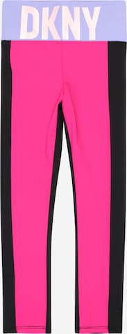 DKNY Skinny Leggings in Pink: front