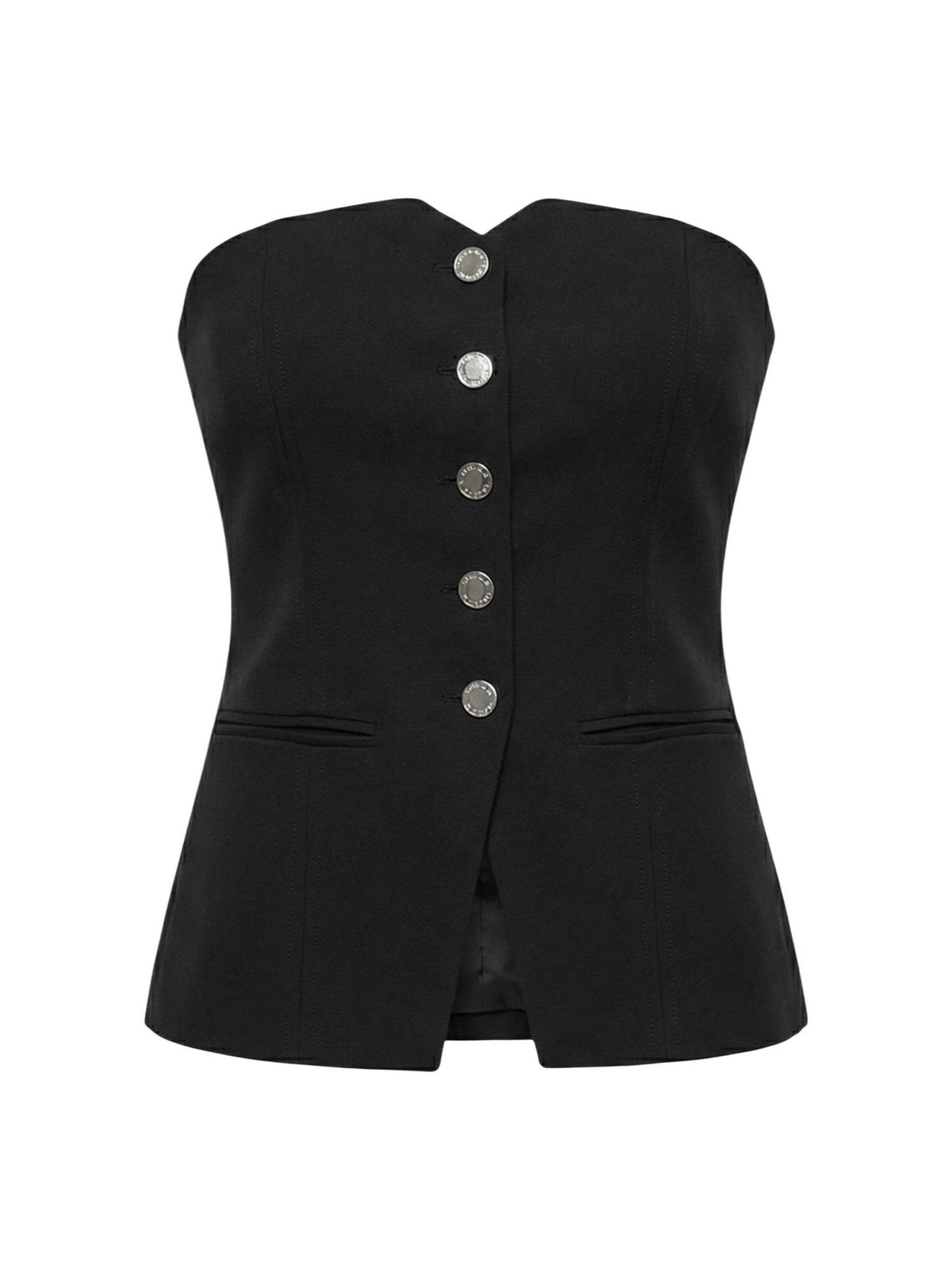 Top 'BUSTIER 251-CLODI.F' di Morgan De Toi in nero