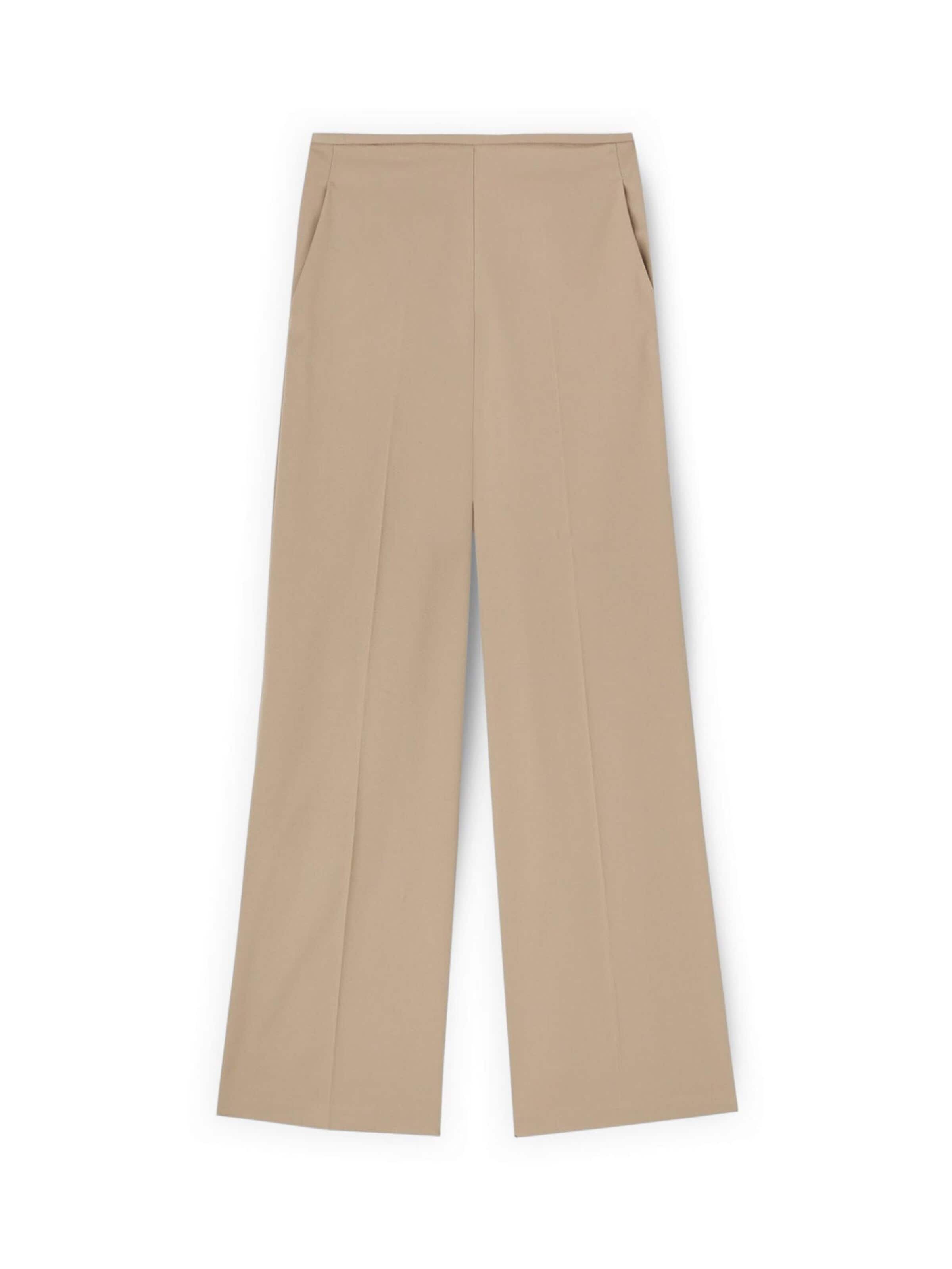 MOTIVI - Pierna ancha Pantalón en beige: frente