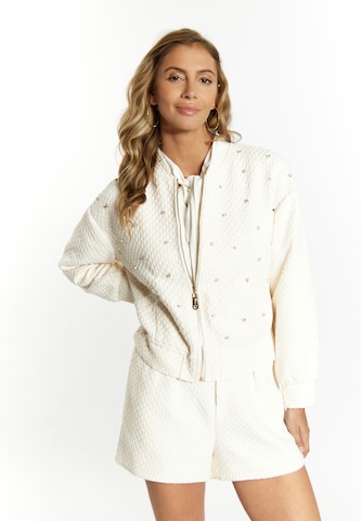 faina Between-Season Jacket in White: front