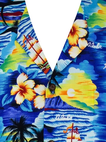 KY's Regular Fit Hemd 'Aloha'‌ in Blau