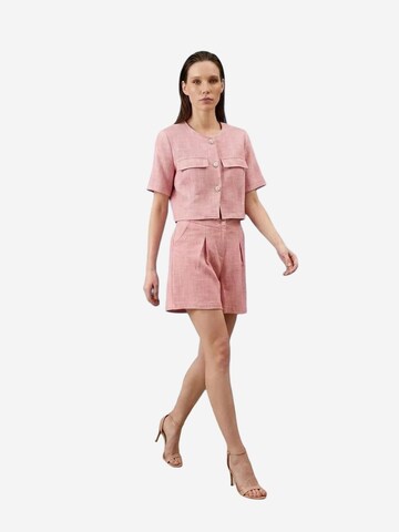My fashion - Calças de fato em rosa