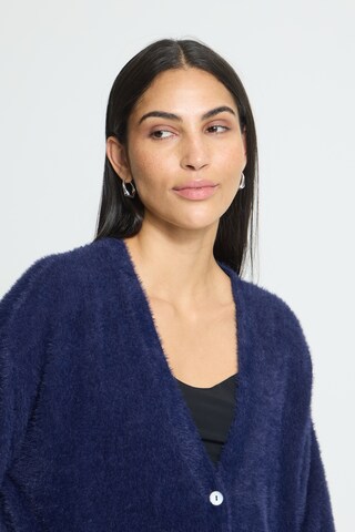 ICHI Gebreid vest 'IHBRULA' in Blauw