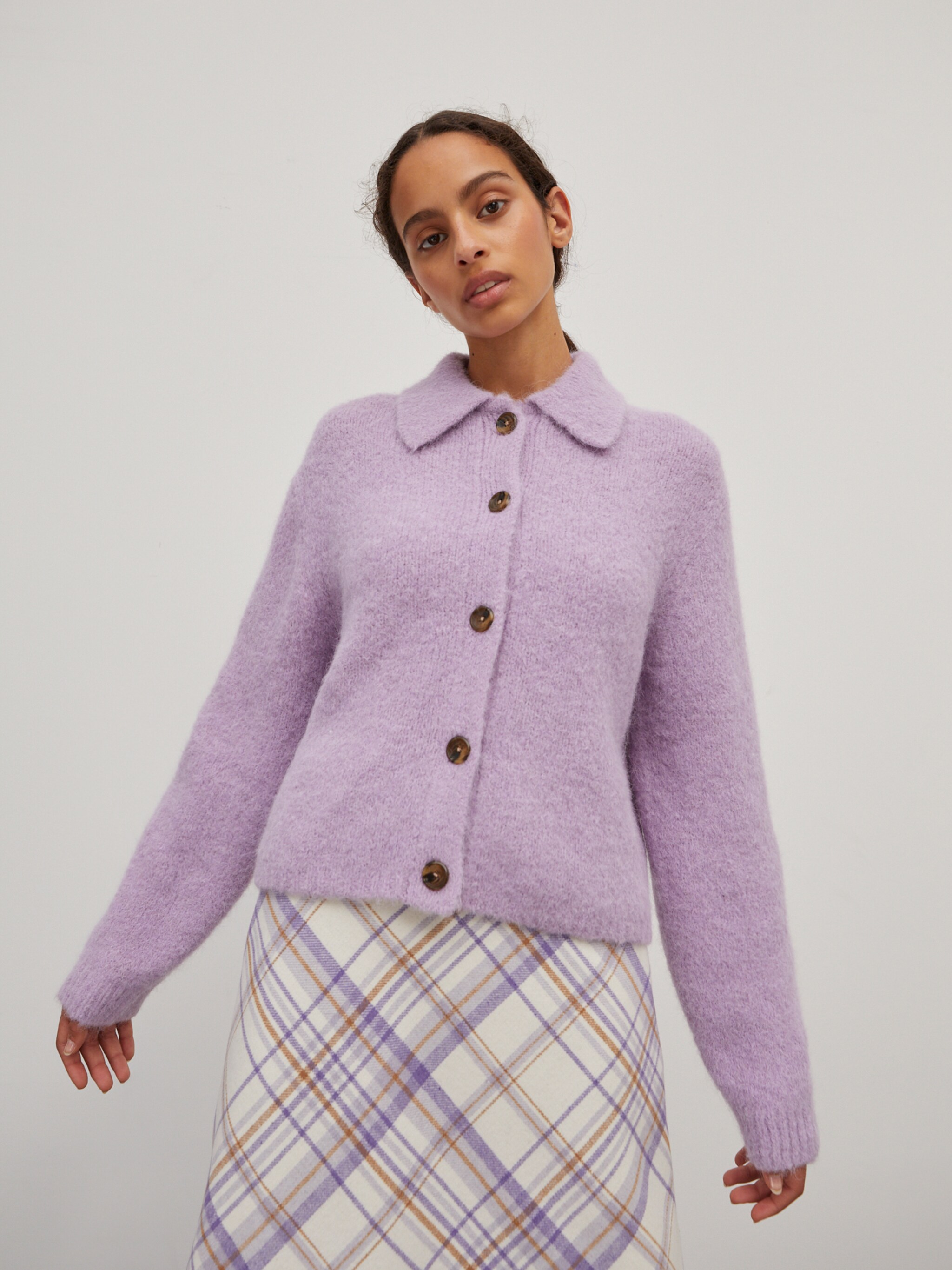 EDITED Producten Gebreid vest 'Emmarie' Lichtlila