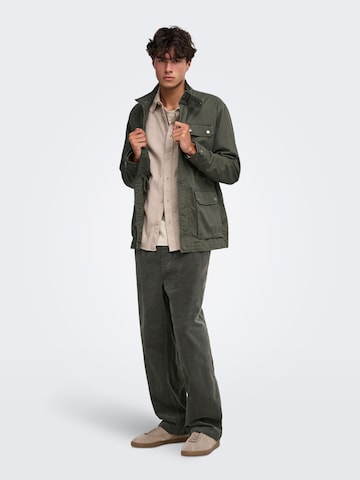 Loosefit Pantaloni di Only & Sons in verde