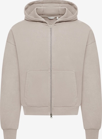 Daily Cotton Sweatjacke 'DCCUENCA' in Grau: Vorderseite