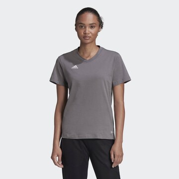 T-shirt fonctionnel 'Entrada 22' ADIDAS SPORTSWEAR en gris : devant