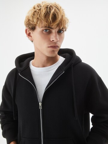 Pull&Bear Sweat jacket in Black