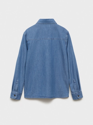 MANGO KIDS Regular fit Button up shirt 'TONI' in Blue