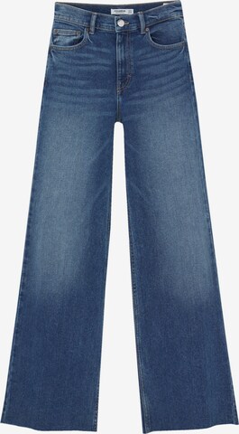 Wide Leg Jean Pull&Bear en bleu : devant