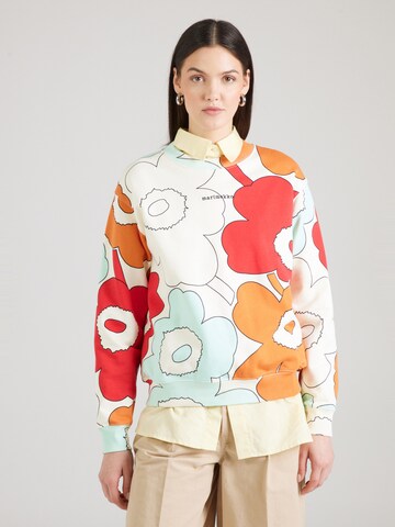 Sweat-shirt 'LEIOT' Marimekko en blanc : devant