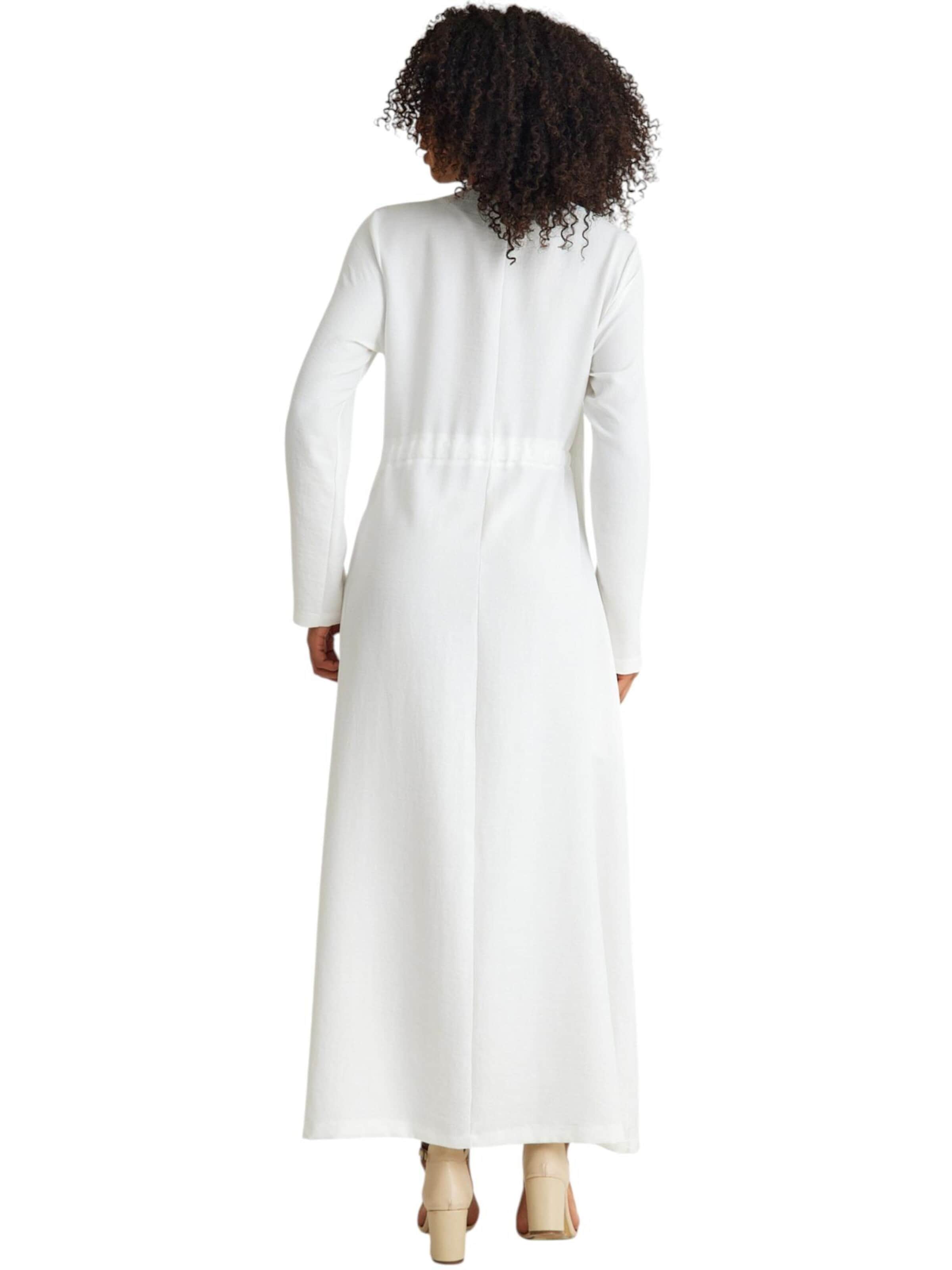 Robe 'Leila-Ferace' fashionshowcase en blanc