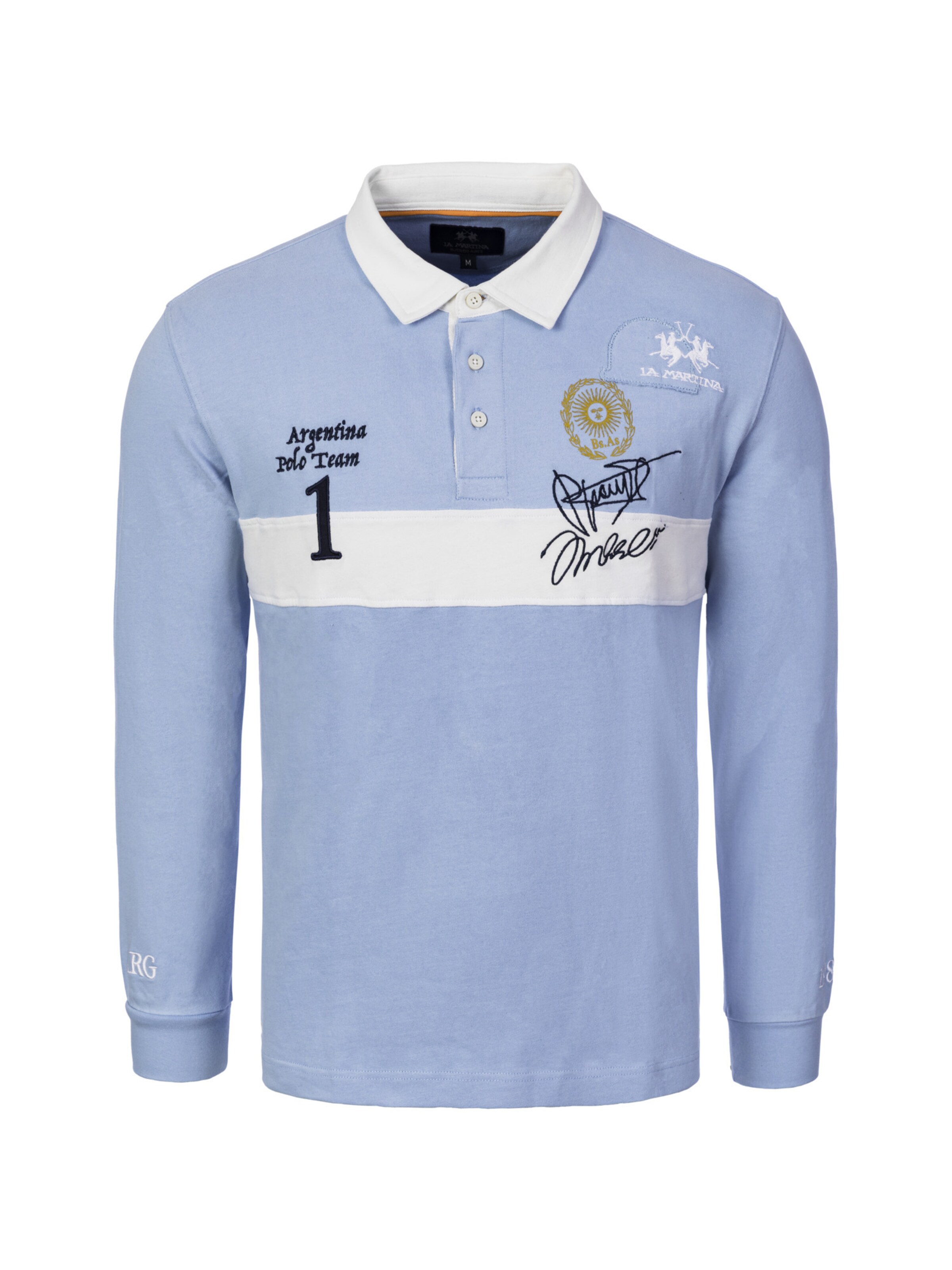 Maglietta di La Martina in blu: frontale