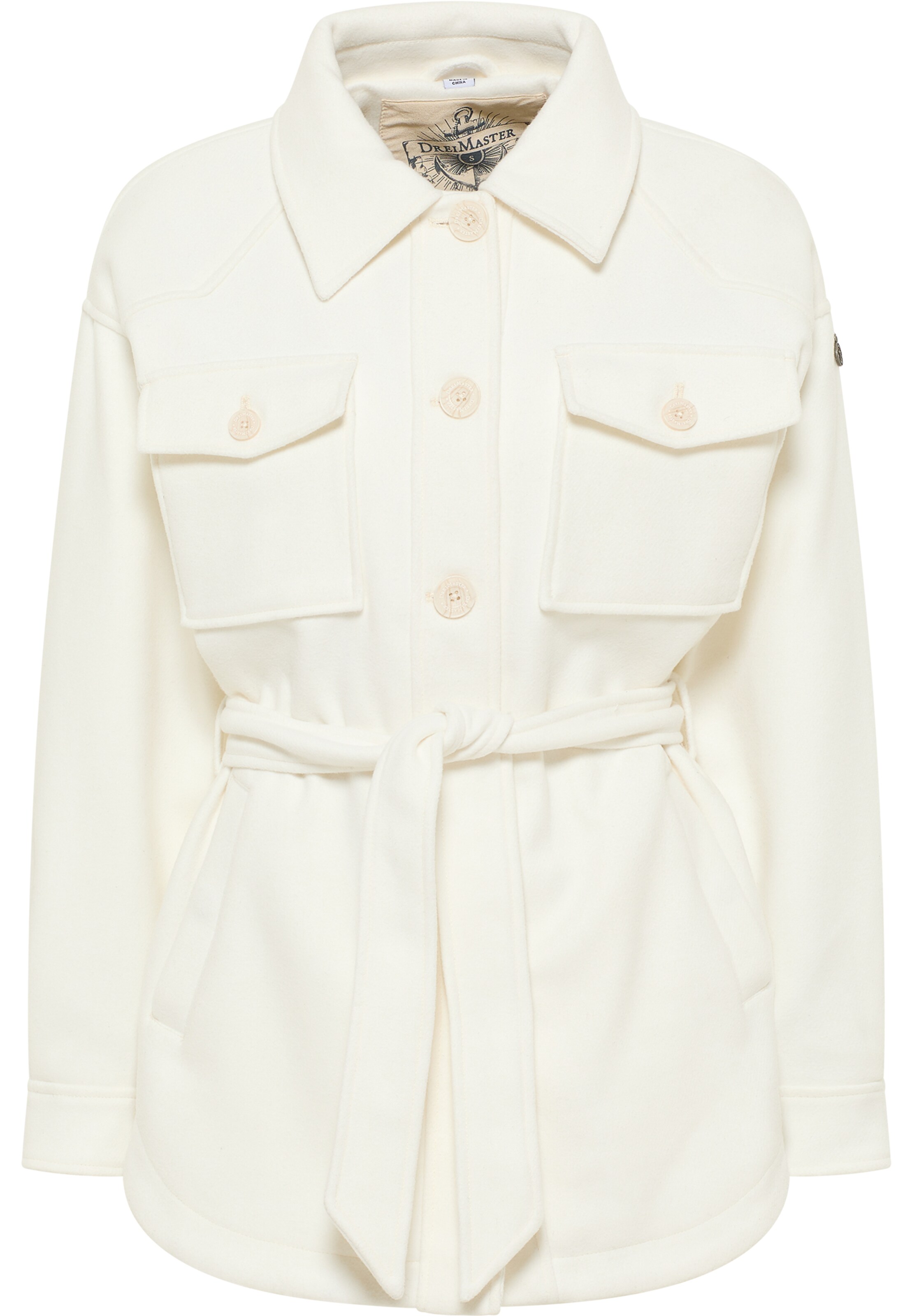 DreiMaster Vintage Tussenjas in Wit: voorkant