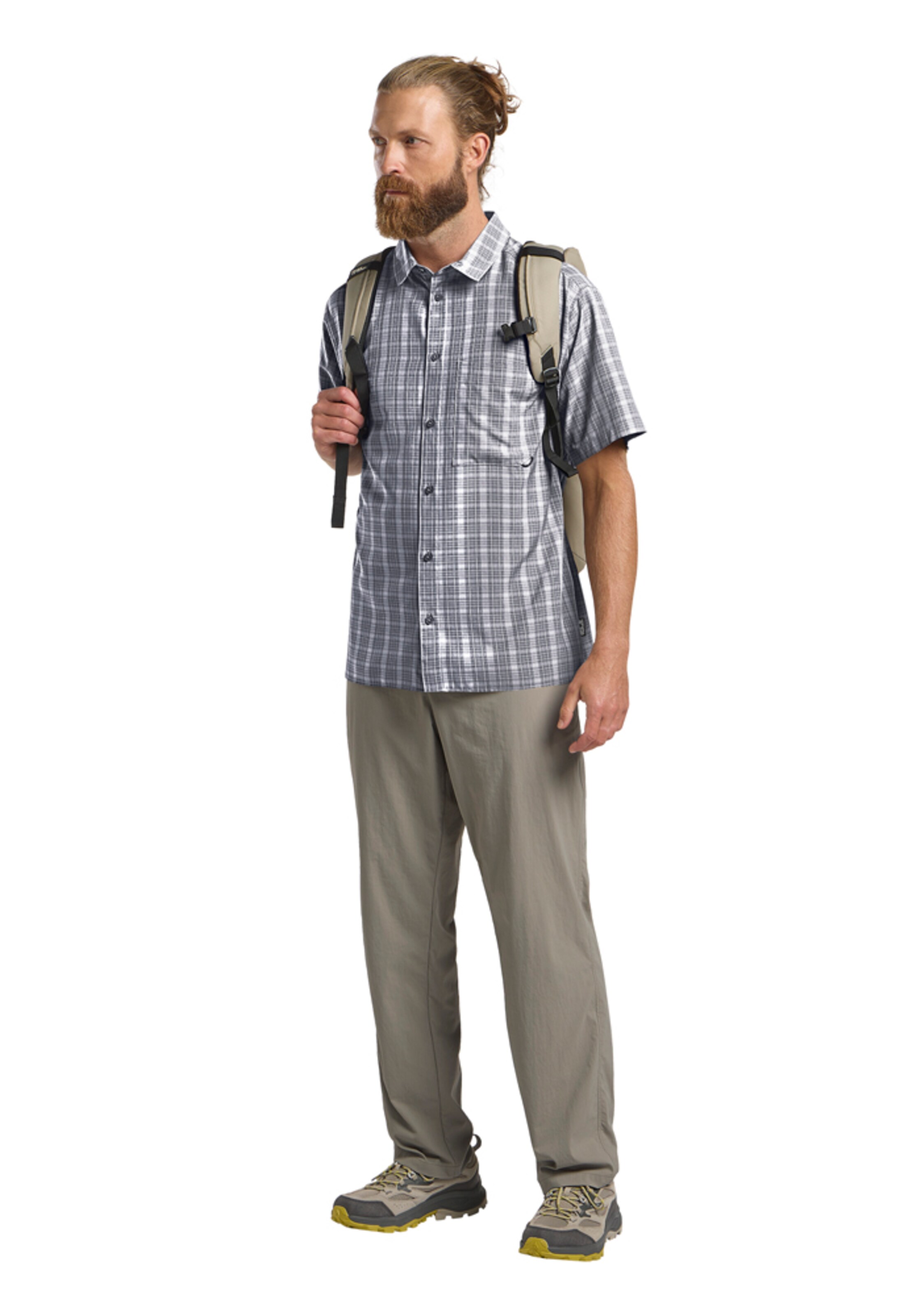 JACK WOLFSKIN Regular Fit Funktionshemd 'Meseta' in Weiß