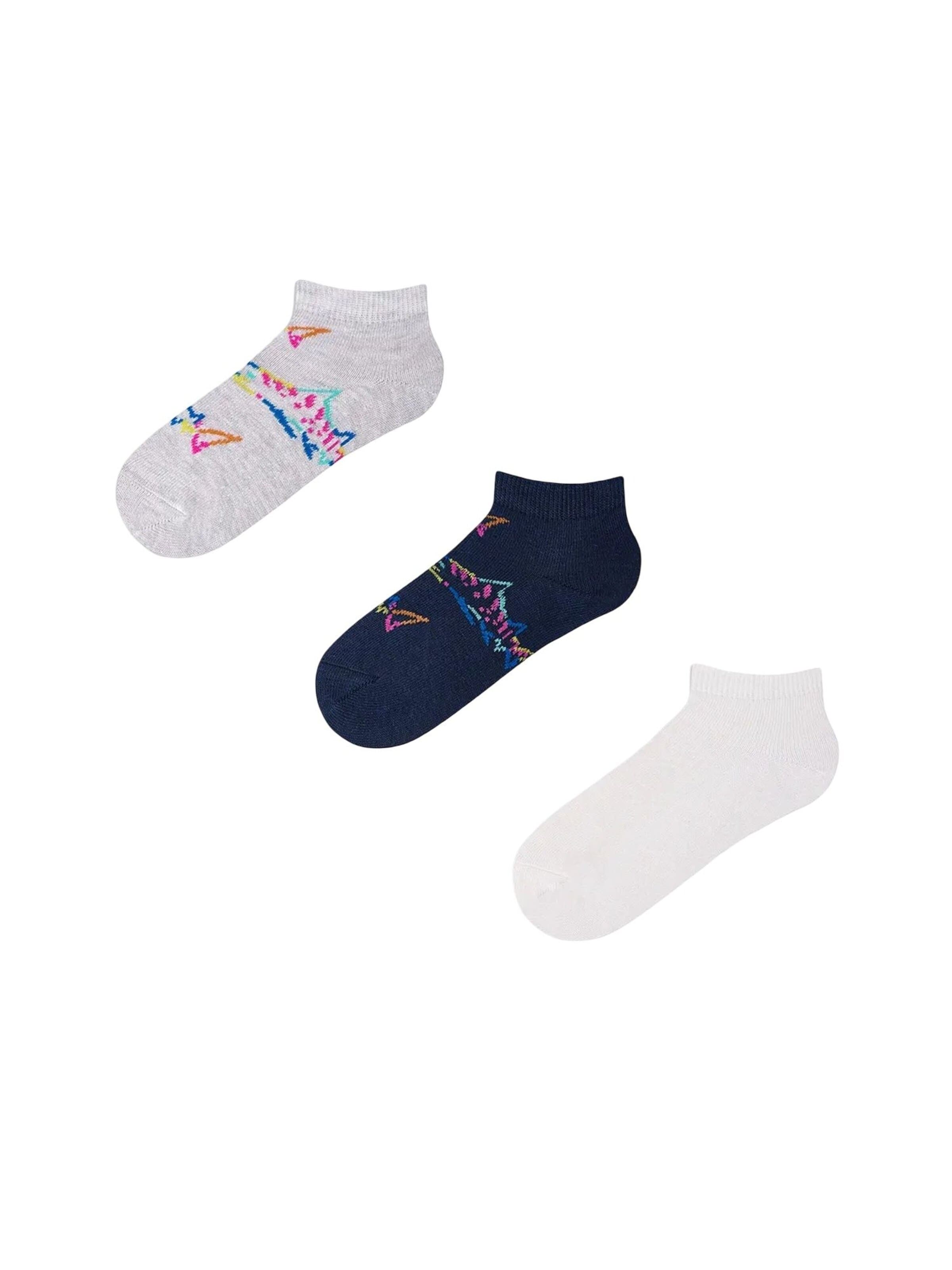 Penti Socken 'PENTI 3er-Pack Haifisch-Baumwoll-Füßlinge' in Blau: Vorderseite