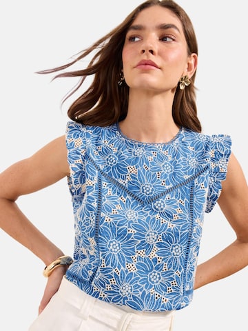 Friends Like These Blouse in Blauw: voorkant
