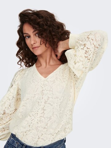 ONLY Blus 'Bina Yrsa' i beige