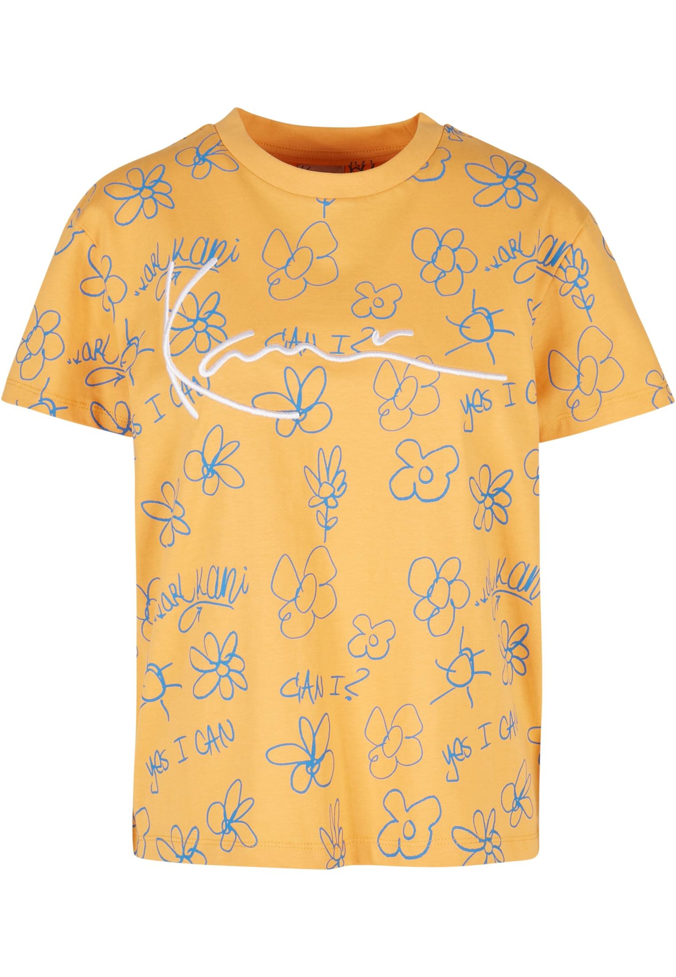 T-shirt Karl Kani en orange : devant