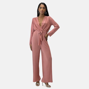 Elara Jumpsuit in Pink: front