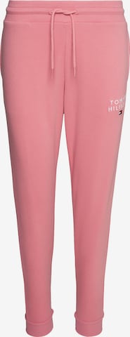 Effilé Pantalon Tommy Hilfiger Curve en rose : devant