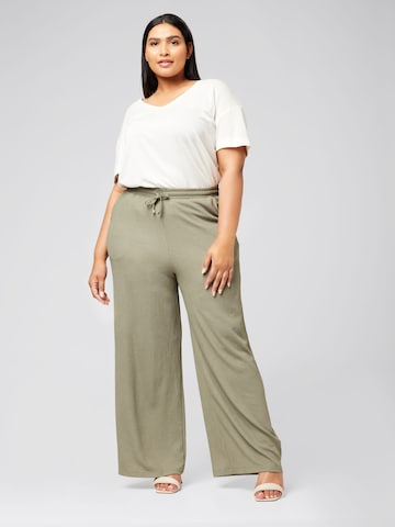 Guido Maria Kretschmer Curvy Loose fit Trousers 'Ines' in Green