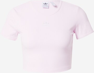 ADIDAS ORIGINALS T-Shirt 'Essentials Rib' in Lila: predná strana