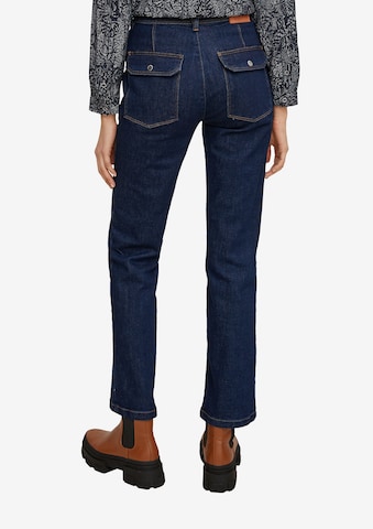 Regular Jeans de la comma casual identity pe albastru: spate