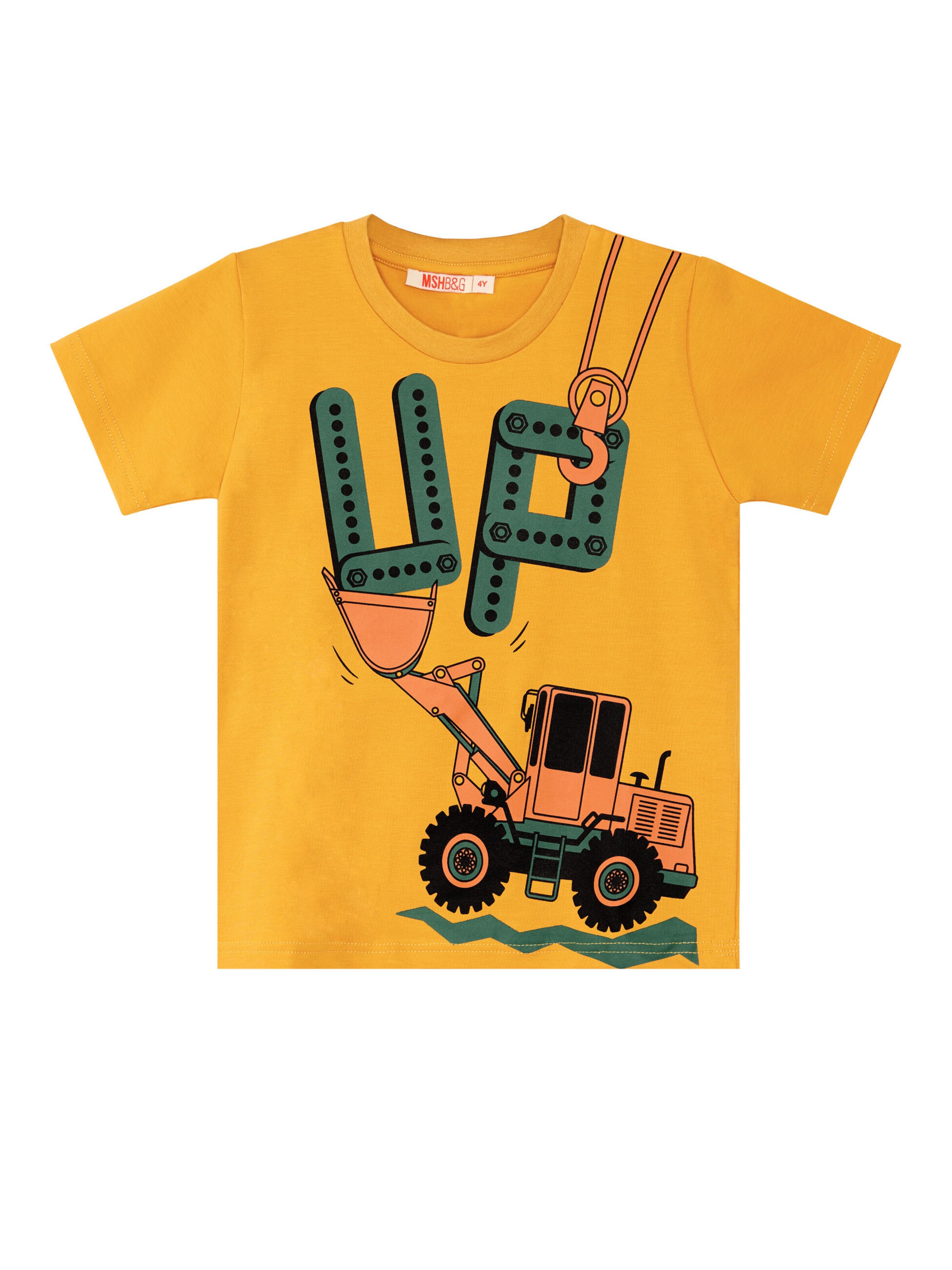 Survêtement 'Digger Up' Denokids en jaune