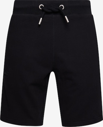 Regular Pantalon Superdry en noir : devant