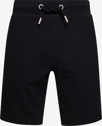 Superdry Regular Broek in Zwart: voorkant