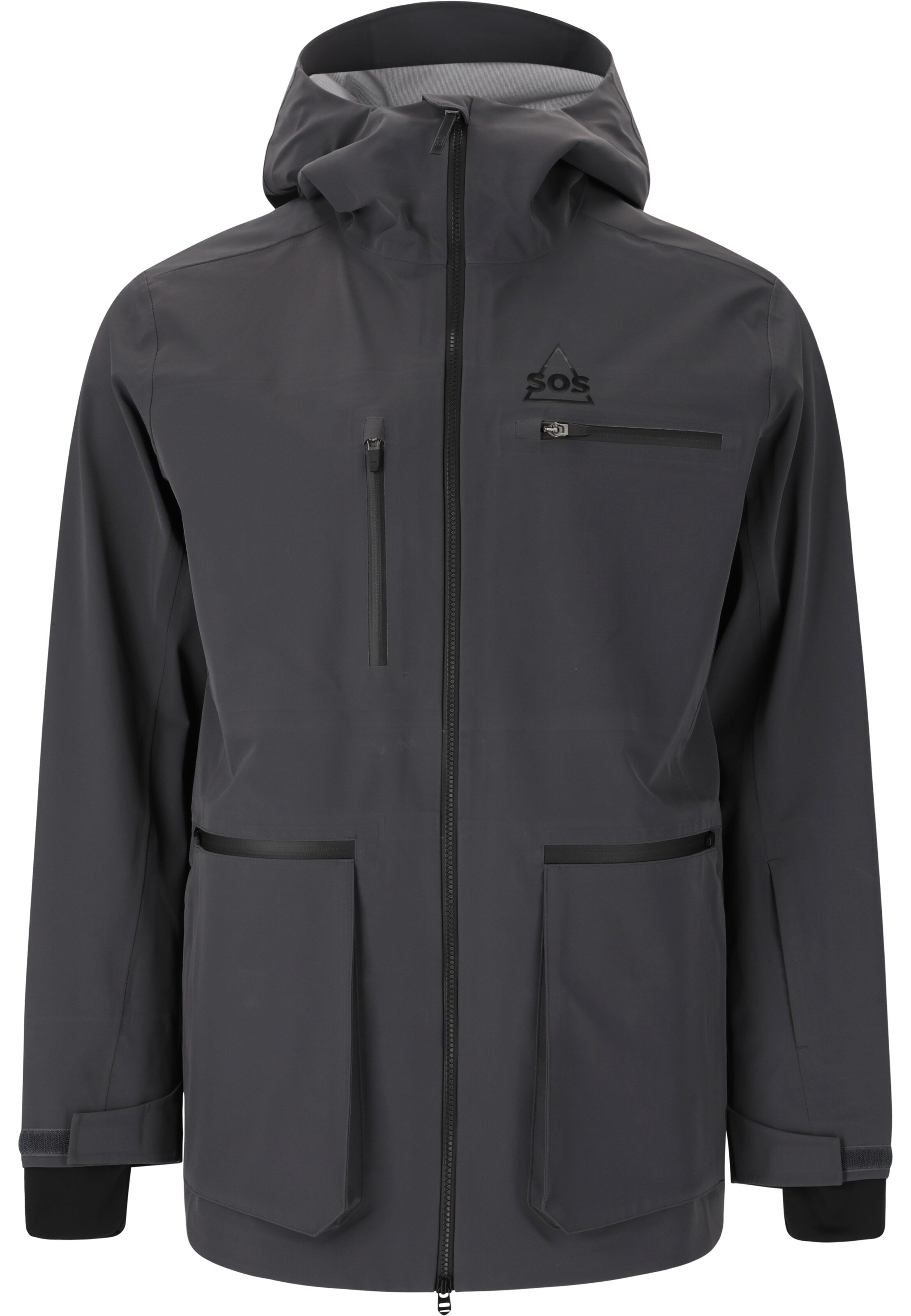 SOS Performance Jacket 'Silverton' in Grey: front