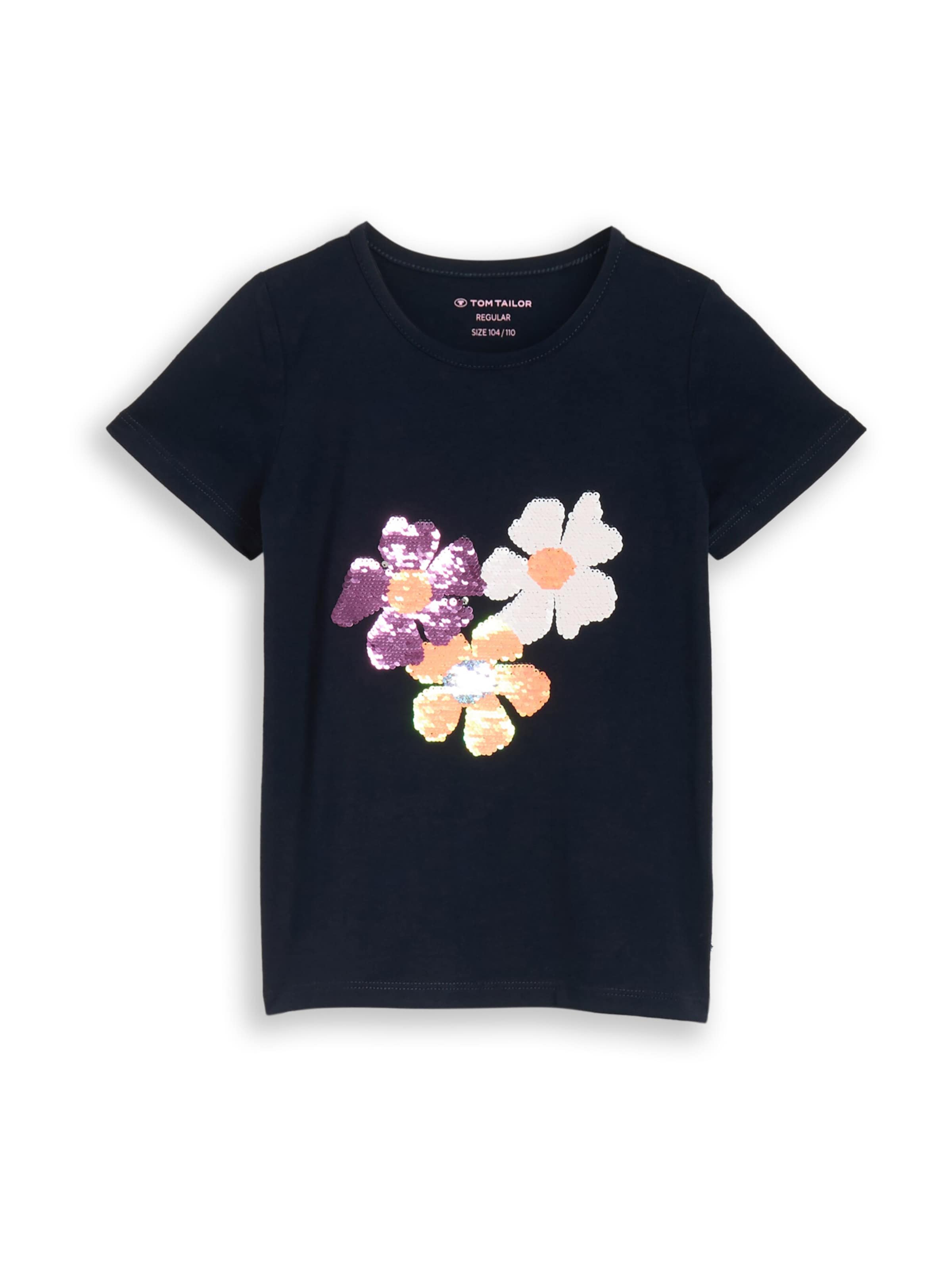 TOM TAILOR Shirt in Navy / Purple / Orange / White, Item view