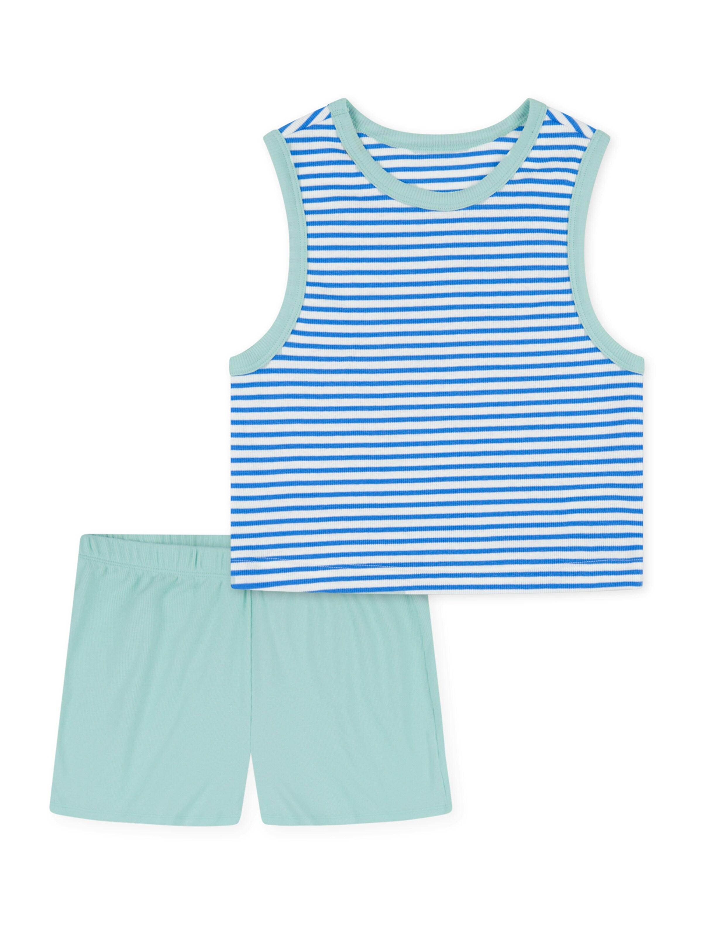 Pyjama ' Nightwear ' SCHIESSER en bleu : devant