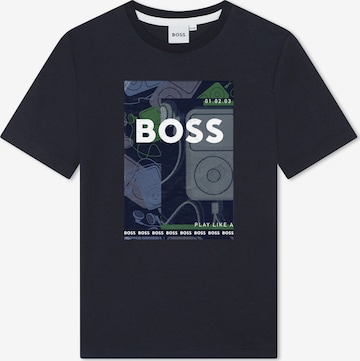 BOSS Kidswear Shirt in Blauw: voorkant