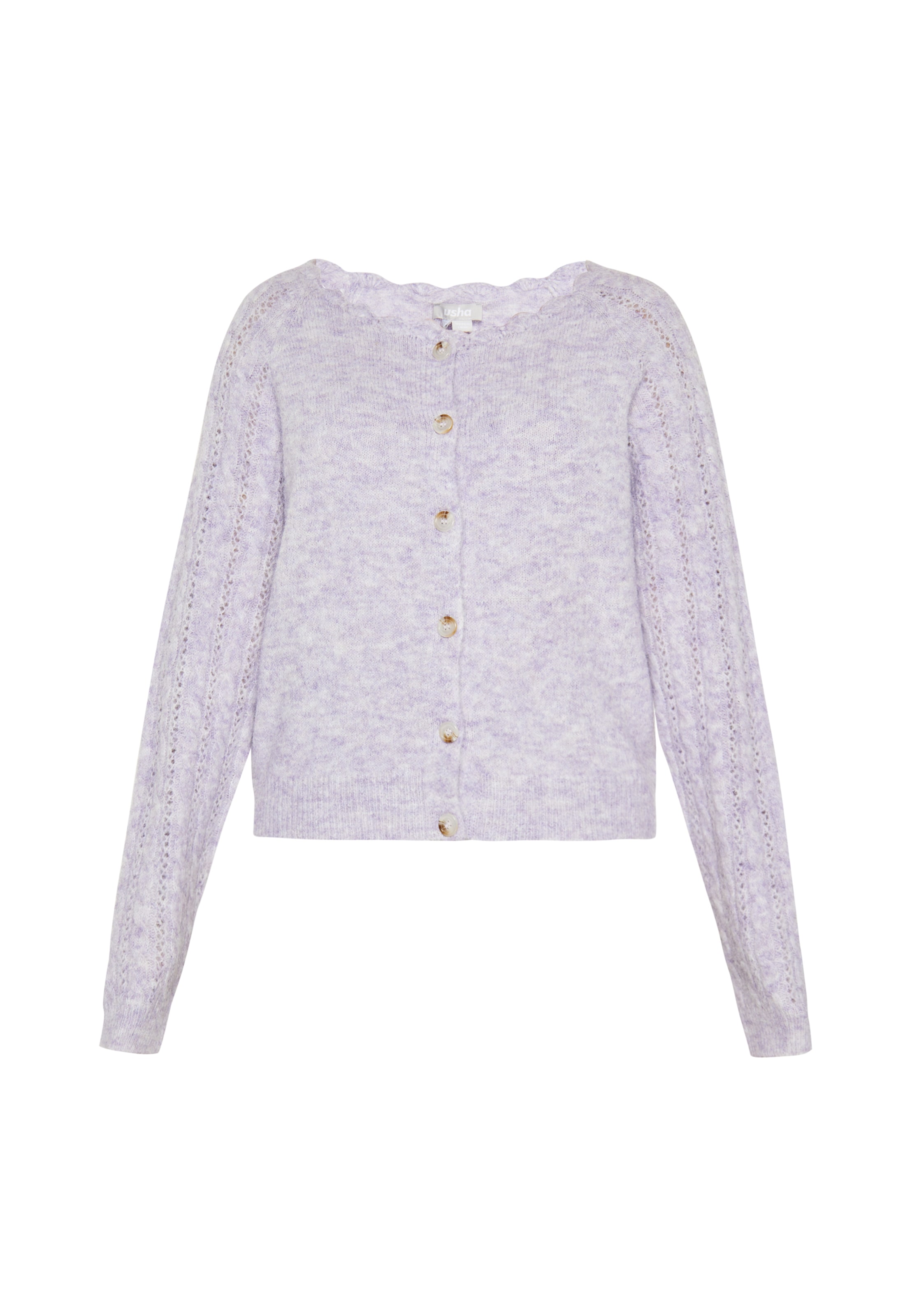 Usha Strickjacke in Lila: Vorderseite