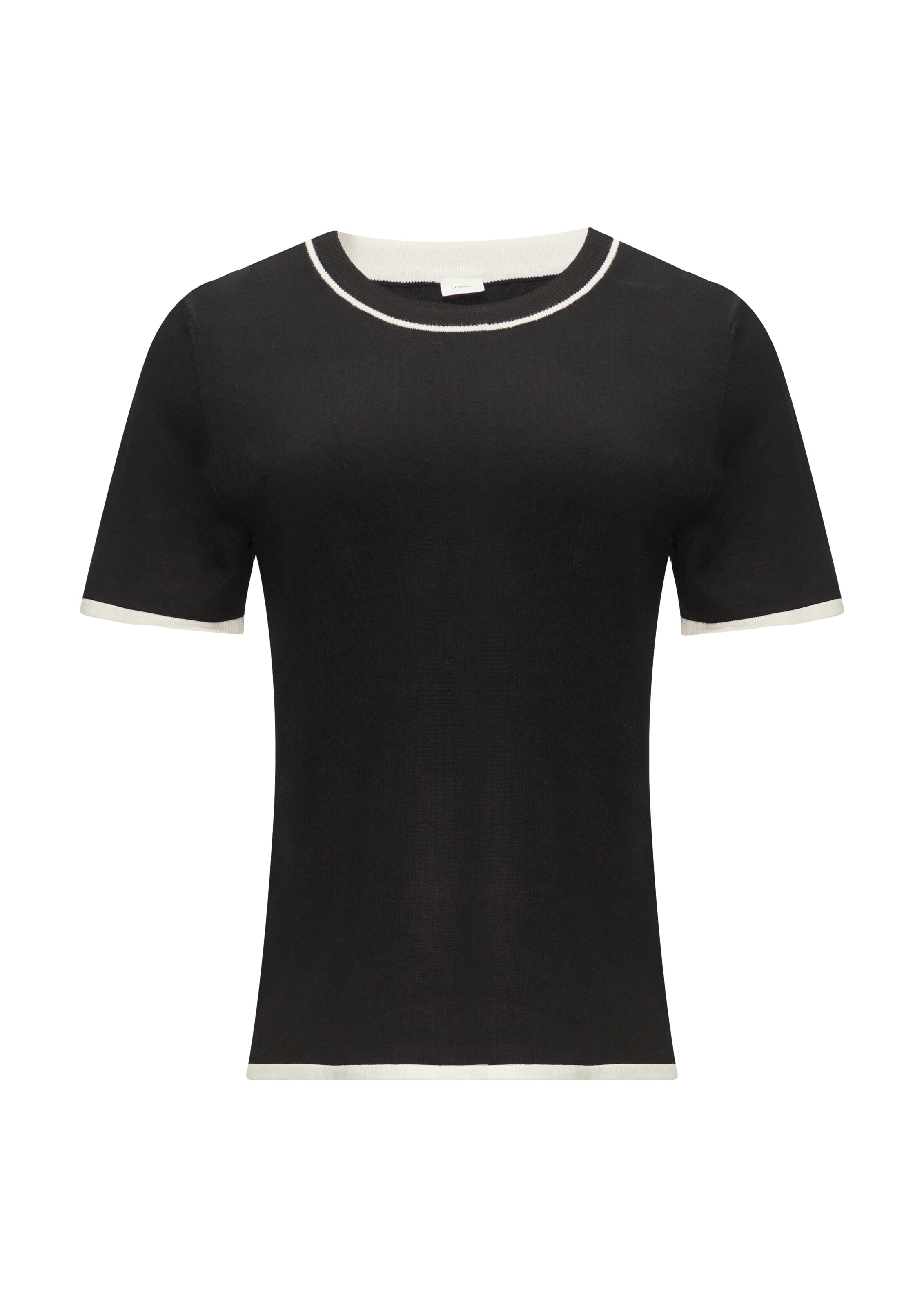 s.Oliver BLACK LABEL Pullover in Schwarz: Vorderseite