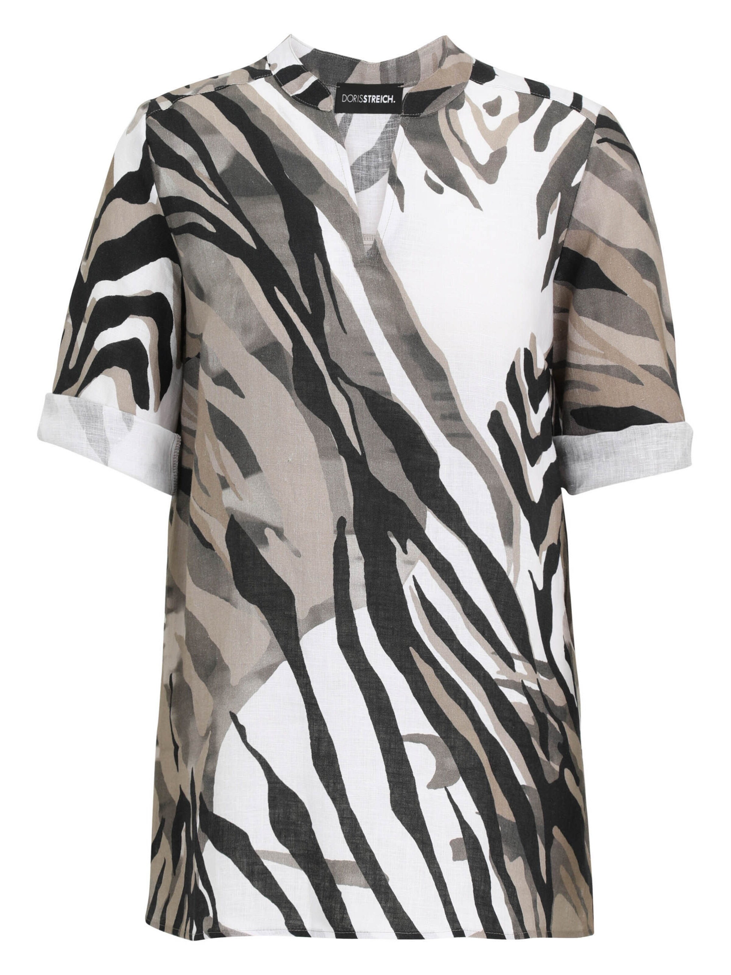 Doris Streich Blouse in L in Beige / Brown / White, Item view
