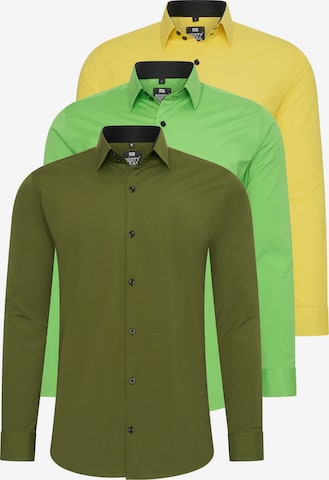 Rusty Neal Overhemd in Geel: voorkant