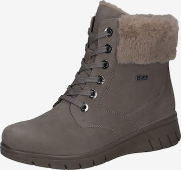 CAPRICE Schnürstiefelette in Beige: Vorderseite