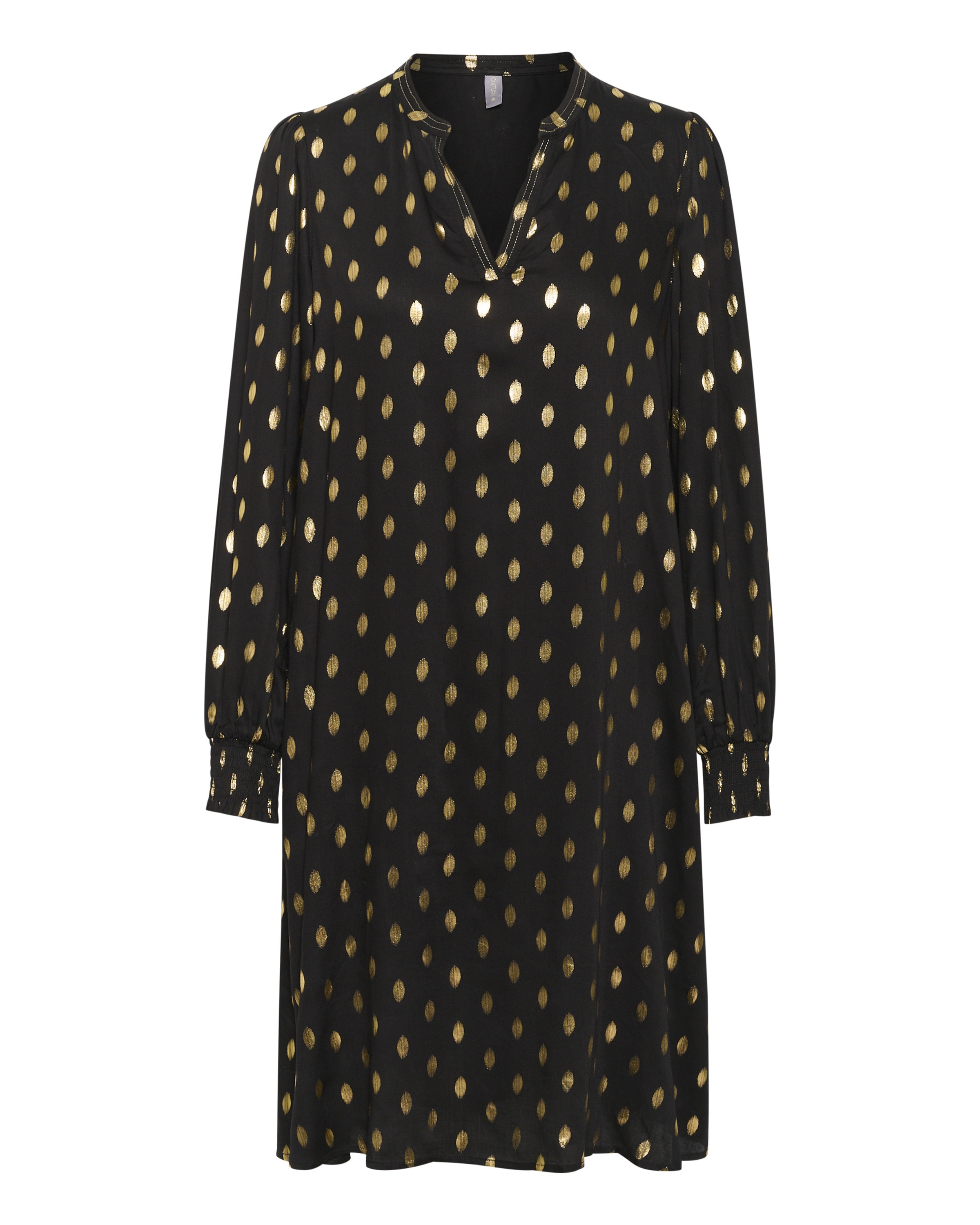 CULTURE Košilové šaty – černá: přední strana