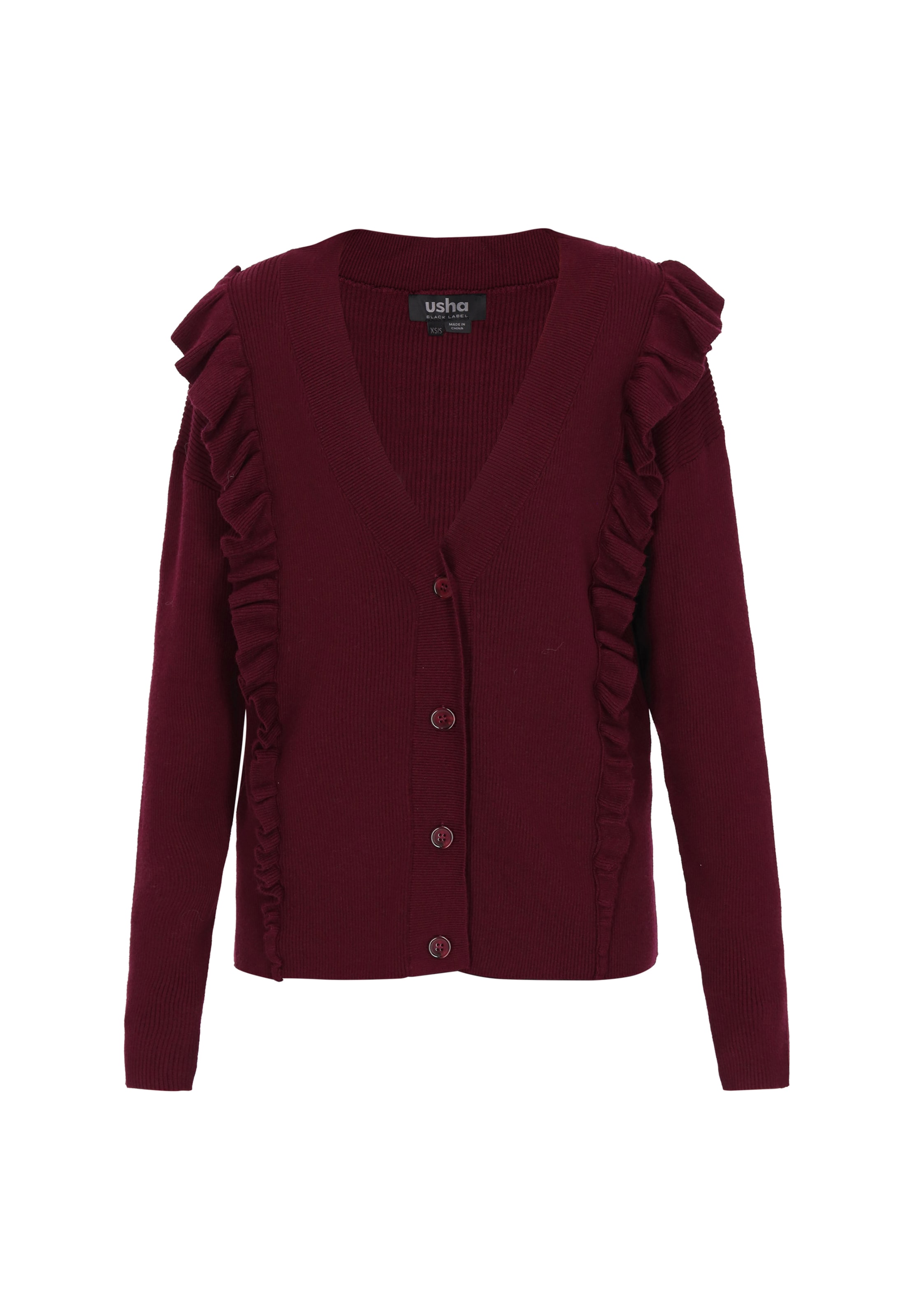 usha BLACK LABEL - Casaco de malha em vermelho: frente