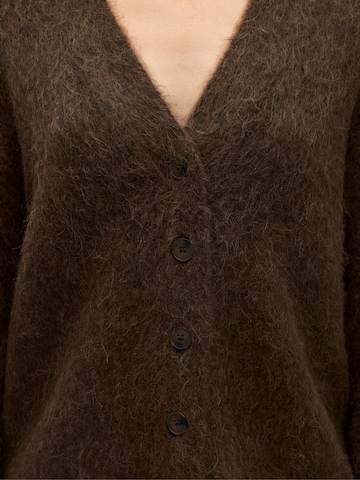 OBJECT Knit Cardigan 'OBJHARRY' in Brown