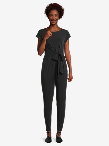 Cartoon Jumpsuit in Zwart: voorkant