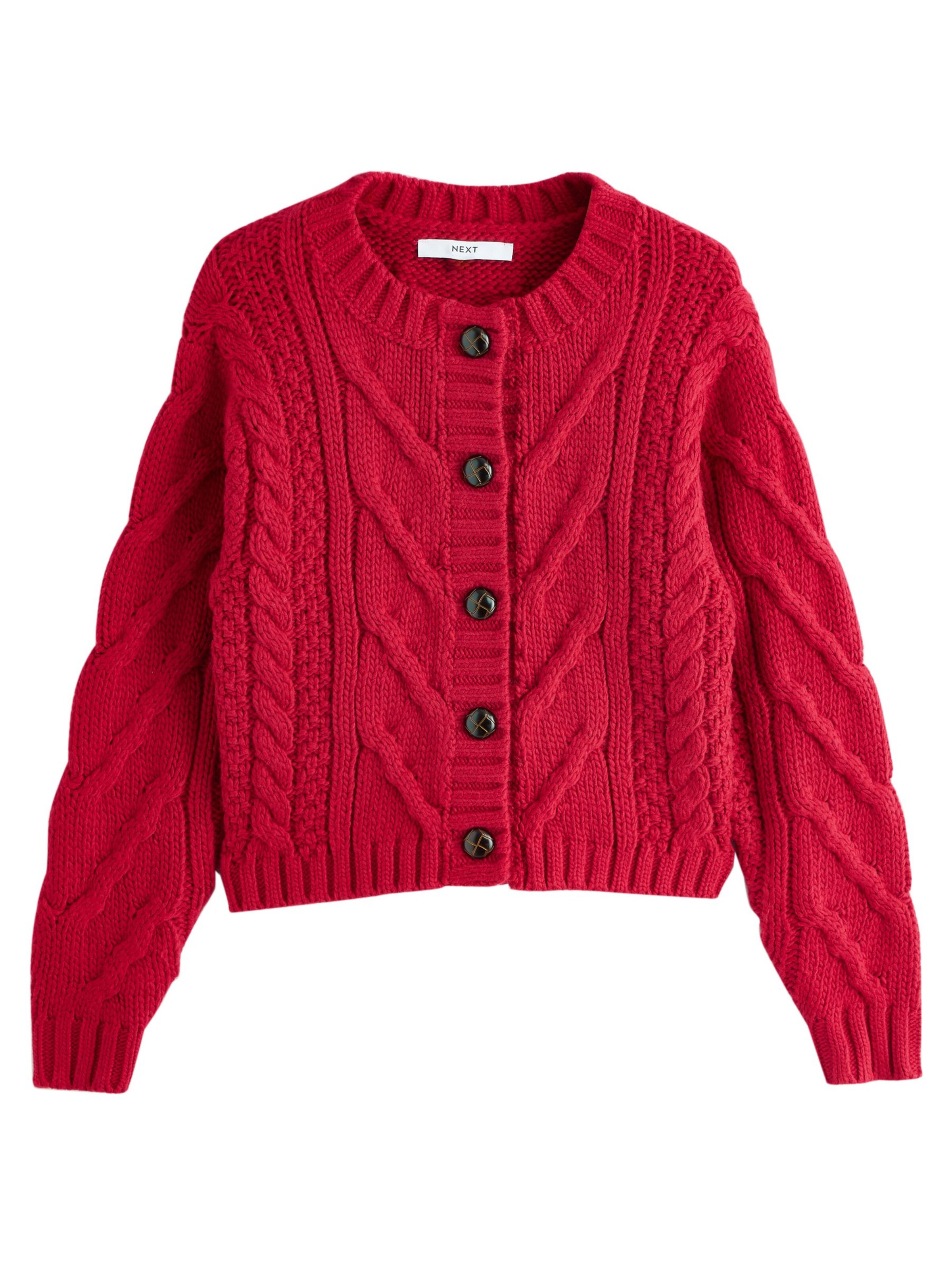 Next Strickjacke in Rot: Vorderseite