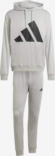 Treniruočių kostiumas iš ADIDAS SPORTSWEAR, spalva – pilka / juoda, Prekių apžvalga