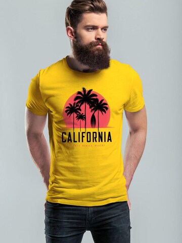 Neverless Shirt 'California' in Yellow: front