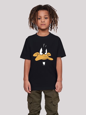 F4NT4STIC Shirt 'Looney Tunes Daffy Duck' in Zwart: voorkant