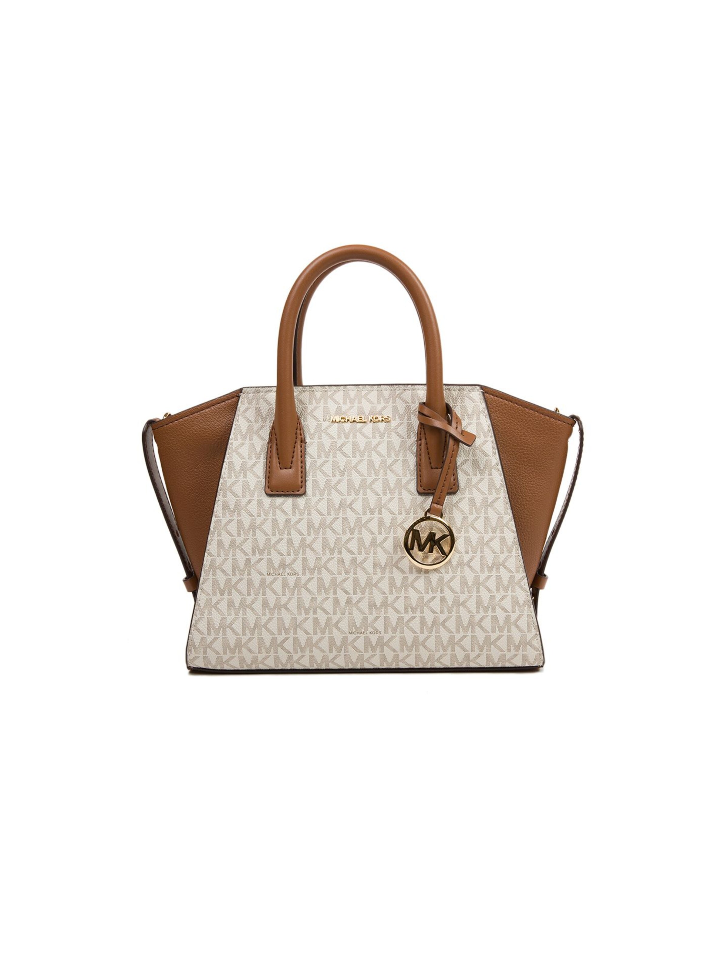 Michael Kors Handtas 'Avril Small Top-Zip  Satchel' in One Size in de kleur Crème, Productweergave