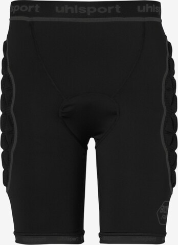 UHLSPORT Slim fit Workout Pants in Black: front